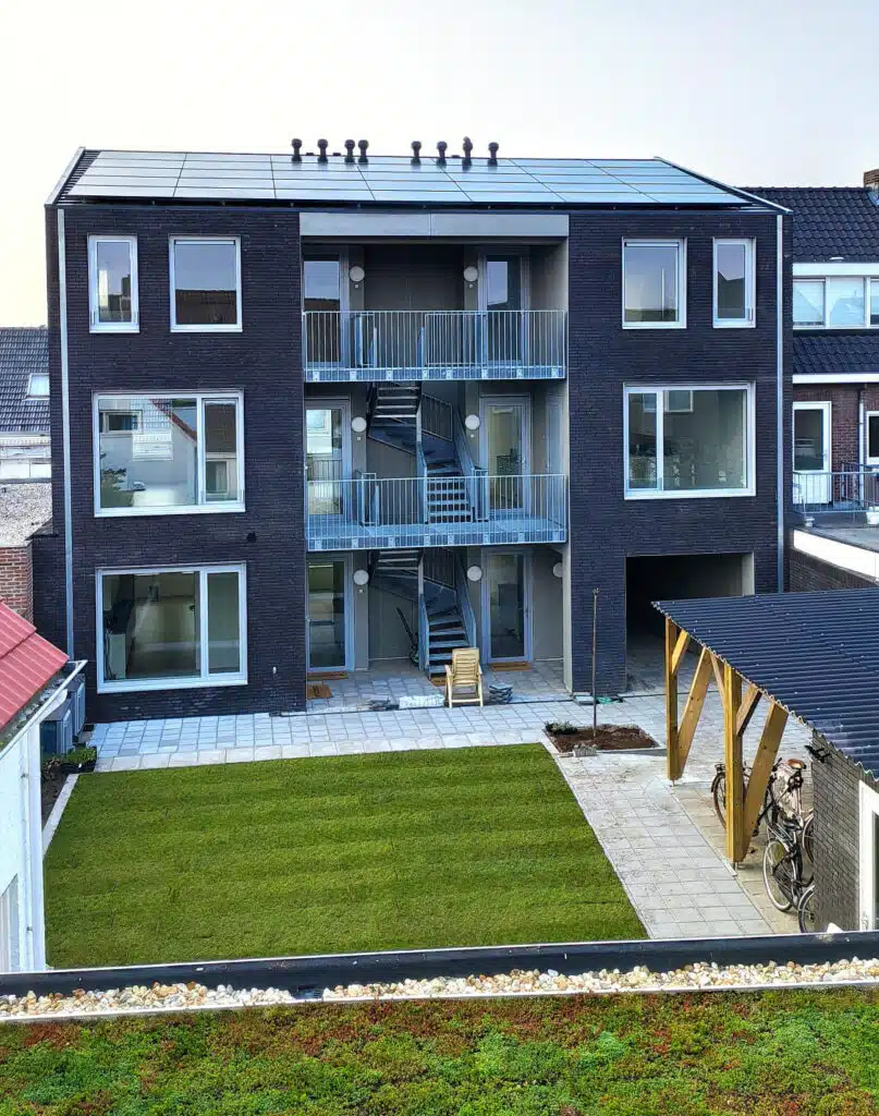 Achtergevel studenten complex laagstraat